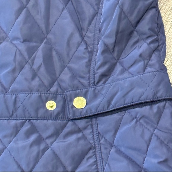Lily Pulitzer Puffer Navy Spring Vest - Picture 5 of 8